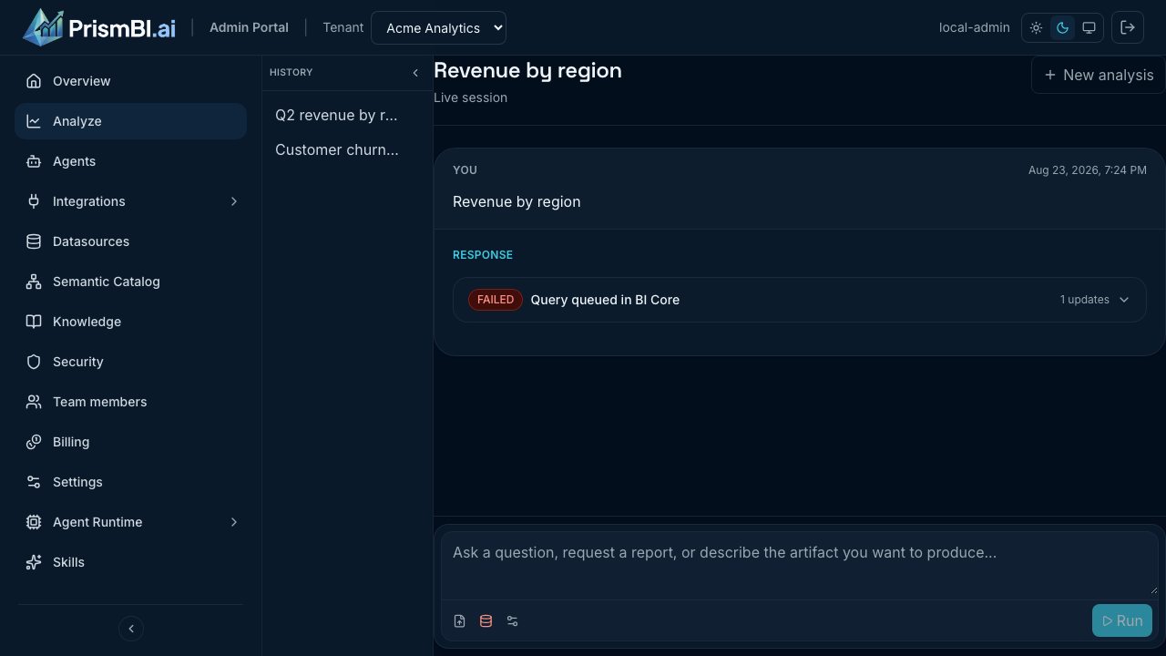 Query in progress